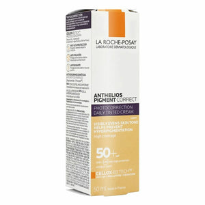 Kasvojen korjaaja La Roche Posay Anthelios Pigment Correct Spf 50+ Light (50 ml)