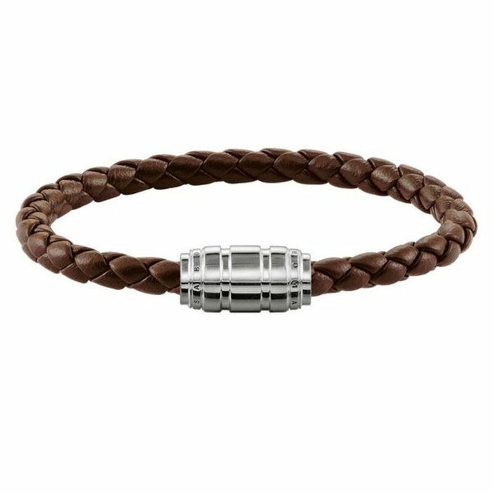 Unisex rannekorut Thomas Sabo UB0019-823-2 Hopeinen Ruskea 18,5 cm 16,5 cm