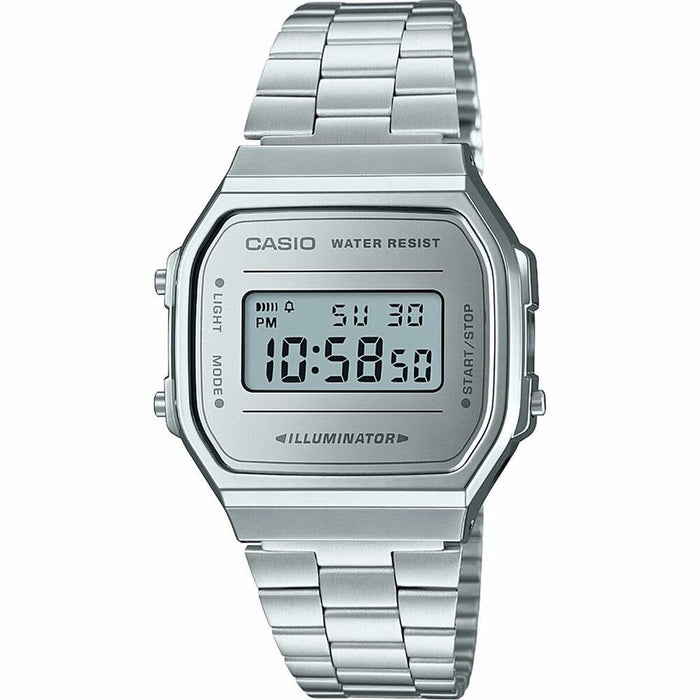 Miesten rannekellot Casio A168WEM-7EF Harmaa Hopeinen