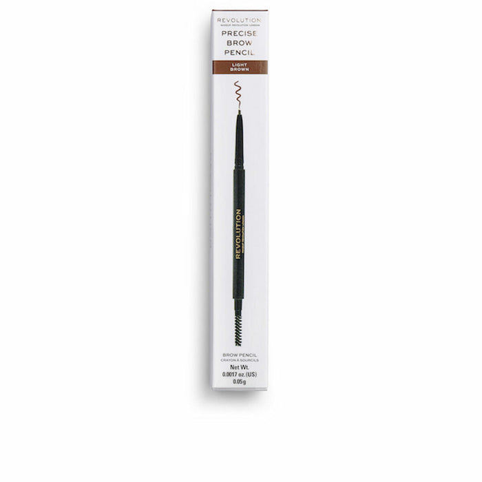 Silmänrajauskynä Revolution Make Up Precise Brow Pencil 2-in-1 Vaaleanruskea 0,05 g