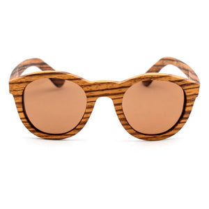 Unisex aurinkolasit Orygin WOOD-B Ruskea (Ø 45 mm)